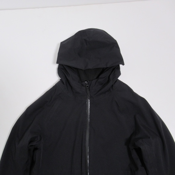 Lululemon Ivivva Brave The Rain Jacket Black Size 14 Hoodie Full Zip - Picture 2 of 12